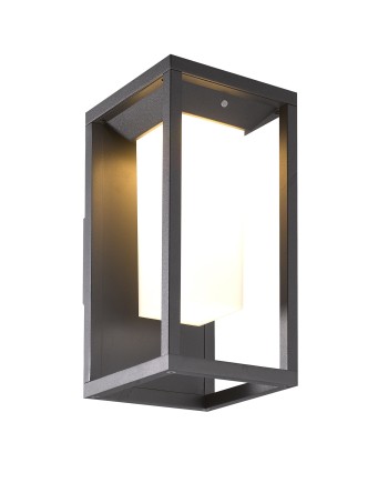 MERIBEL * APLIQUE GRAFITO LED SOLAR/SENSOR 3000K